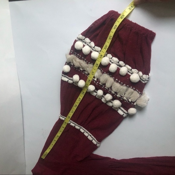 Vineet Bahl Anthropologie Nisha Boho Balloon Sleeves Peasant Top Size M - Picture 13 of 16